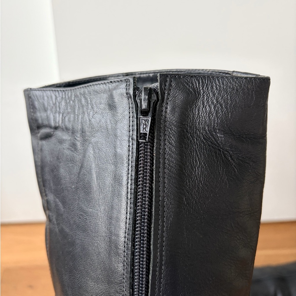 Leather Heel Winter Boots - Picture 6 of 7